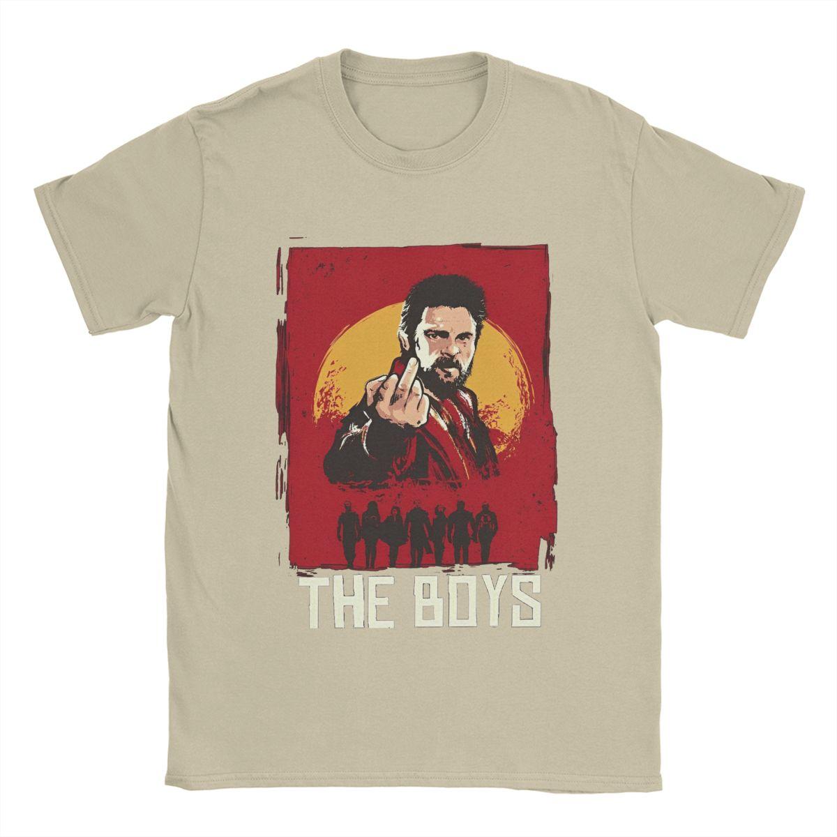 

New The Boys Tshirt Men Cotton Women Vintage Short Tee Oversized Casual The Homelander Billy Butcher Classic Male Top Streetwear 4XL