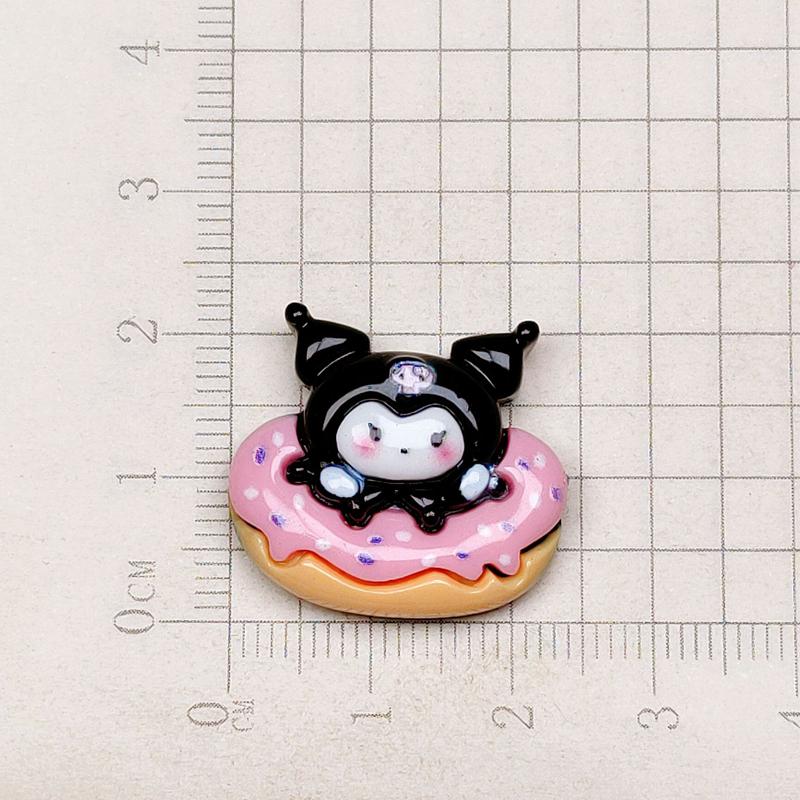 10 Pcs New Mini Kawaii Cartoon Skull Head Animal , Bow, Cake Resin Scrapbook Diy Jewelry Children Gift Hairpin Accessories A25