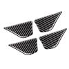 4PCS Carbon Fiber Car Interior Door Handle Bowl Covers Car Sticker Auto Accessories For Mercedes Benz C Class W205 C180 C200
