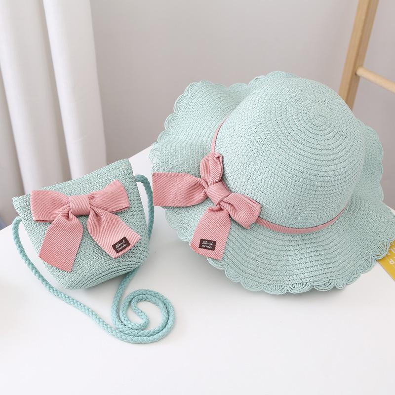 

Children s Sun Hat Girls Summer New Style Grass Hat Change Sun Protection Beach Hat Sun Fisherman Hat Hat+bag
