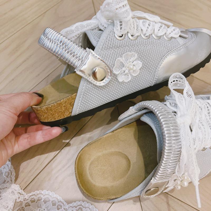 Best-selling Thick-soled Shoes Flip-flops New Retro Half-slippers for Women