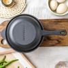 18cm Cast Iron Dual-Use Rust-Proof Enamel Pot/Frying Pan - Small Soup Pot