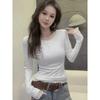 Plus Size Sequin Mesh Velvet Long Sleeve Top - Korean Style Autumn/Winter