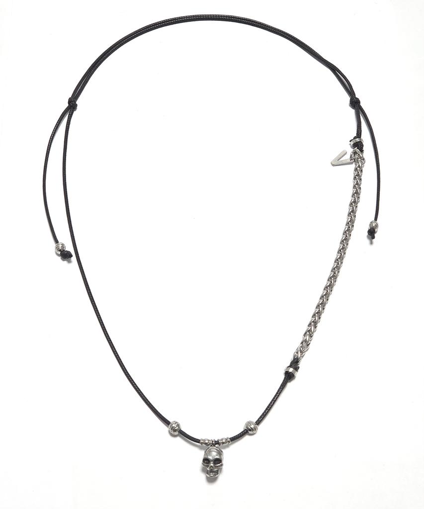Vlack Veast Skull Chain String Necklace _ Jw4513