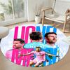 Messi Round Carpet Design for Decorate Room Bedrooms Foyer Study Room Anti-slip Round Rug Anime Office Decor Birthday Christmas Gift