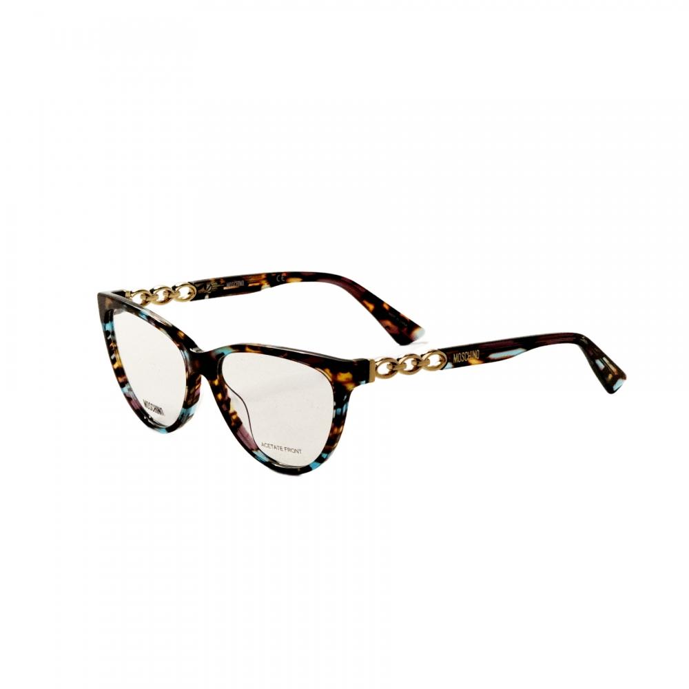 Moschino 53mm Brown Blue Havana Opticals