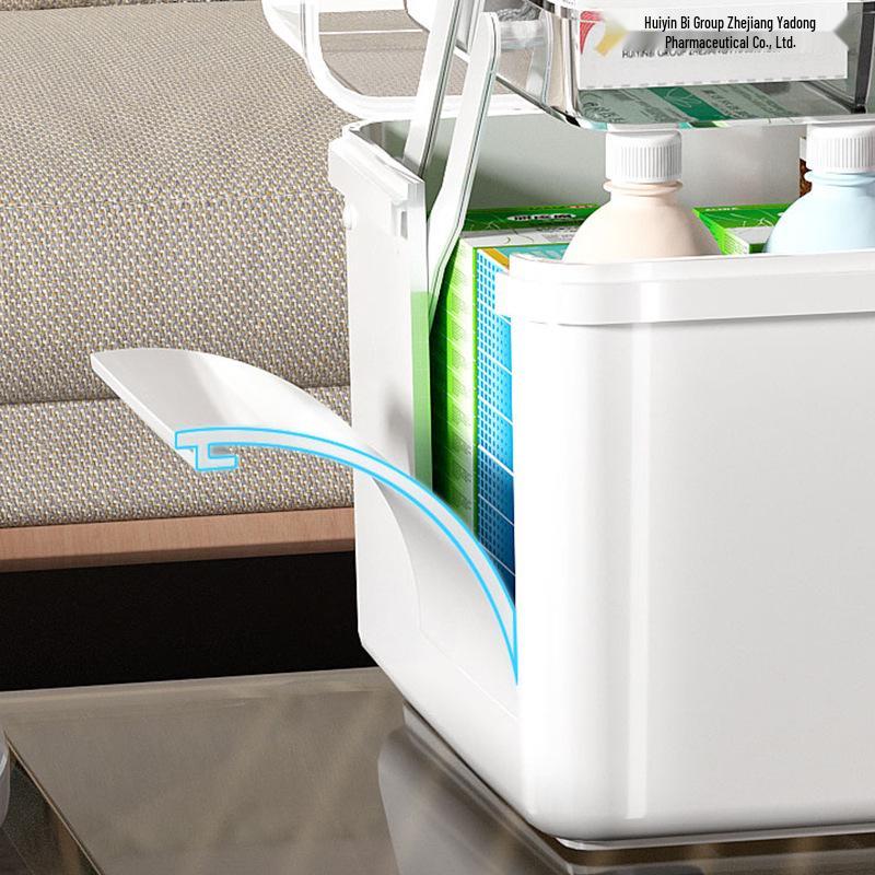 Large Household Three-Layer Medicine Organizer Box
