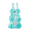 PVC Transparenter Rucksack Bonbonfarbe Y2K Umhängetasche Niedliche Bärenform für Teenager-Mädchen Schule und Täglichen Gebrauch