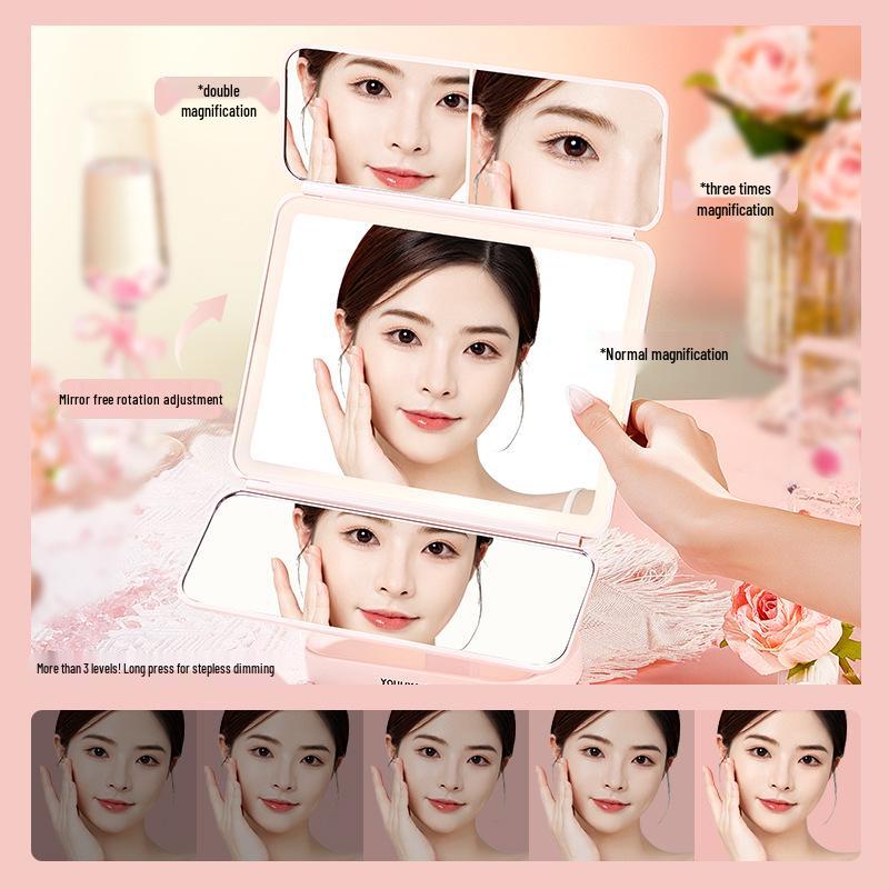 LED Lighted Tabletop Beauty Mirror - Perfect Holiday Gift for Girlfriend or Best Friend