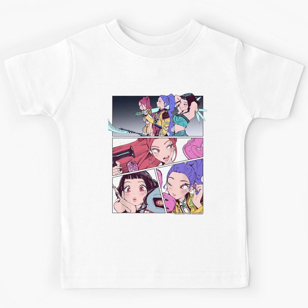 Kpop Demon Hunters Huntrix Manhwa Panels Poster  Kids T-Shirt 130