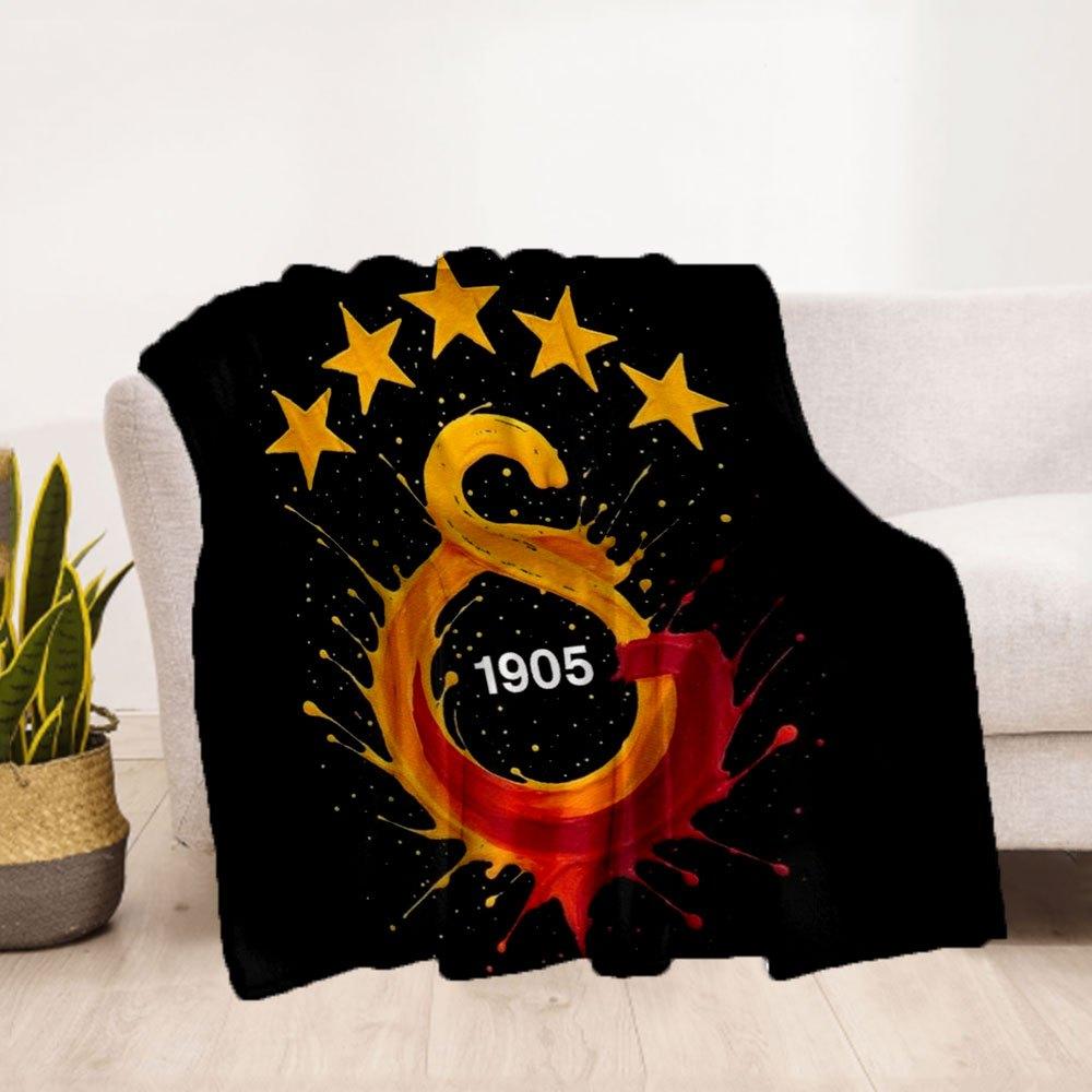 Galatasaray Istanbul Football Club Soccer Jersey T-ShirtBlanket Flannel Throw Blanket for Sofa, Bed, Travel, Camping, Office, Couch, Chair,