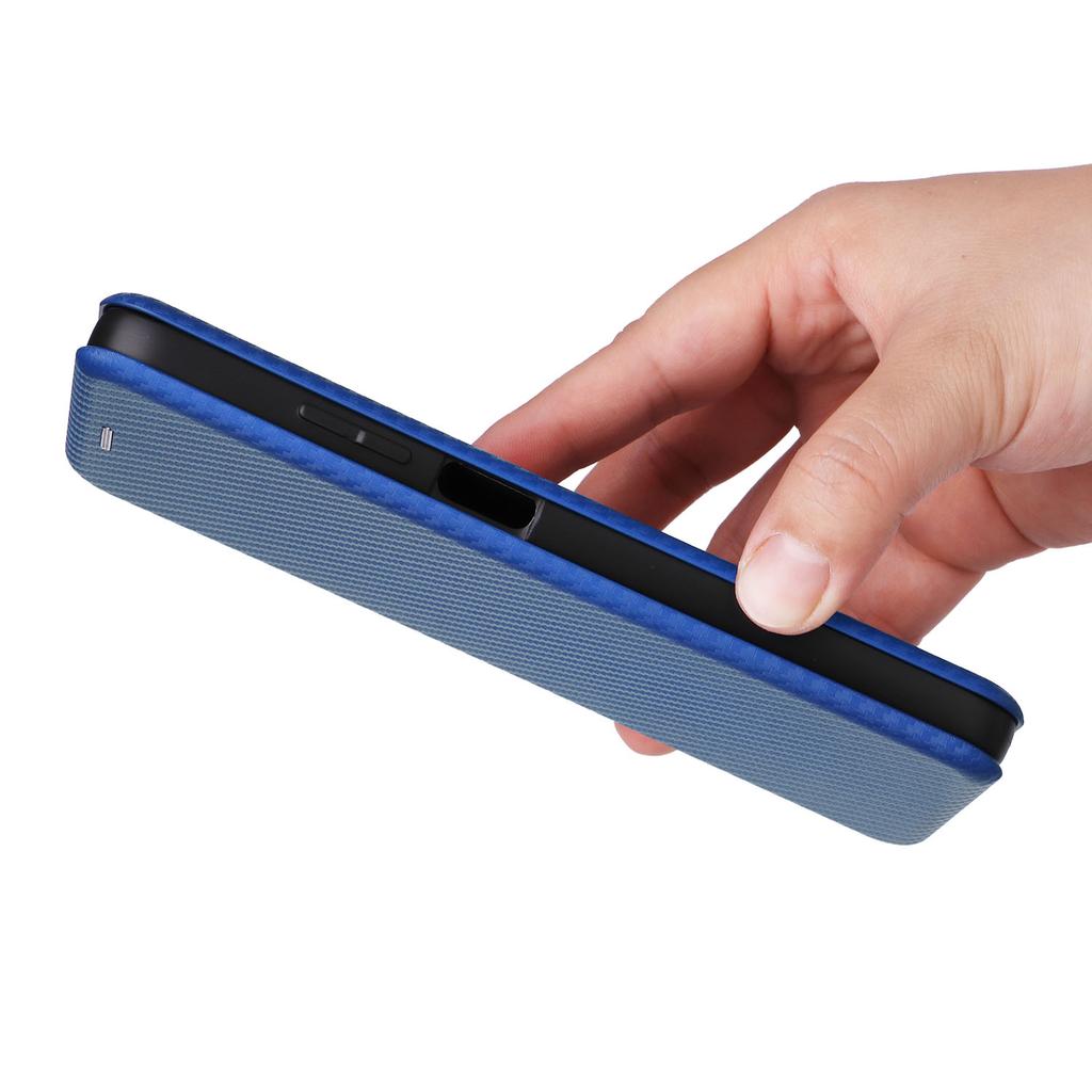 For Motorola Moto G35 5G Case Carbon Fiber Texture Drop-Proof PU Leather Phone Cover