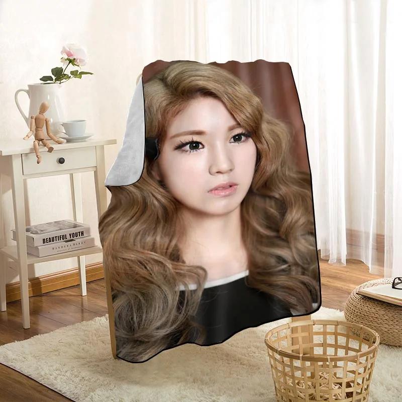 Modern Popular LABOUM KPOP Girl Blanket On For The Sofa/Bed/Car Portable 3D Blanket For Kid Home Textile Fabric 1009