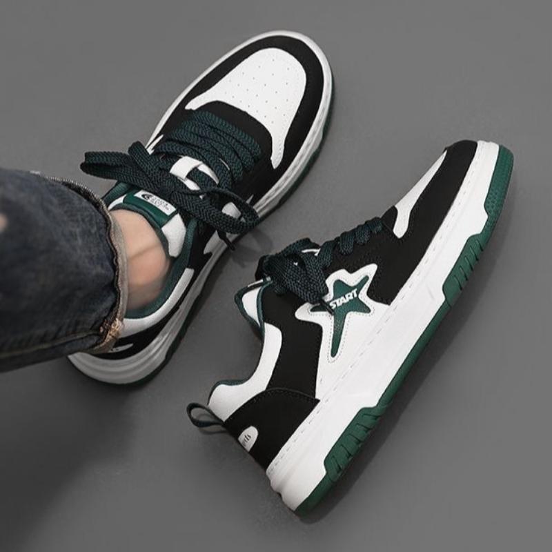 Fashion Platform Leather Casual Shoes Men Flats Shoes Autumn New Comfortable Man Sneakers Student Trendy Board Shoes Zapatos Para Hombre