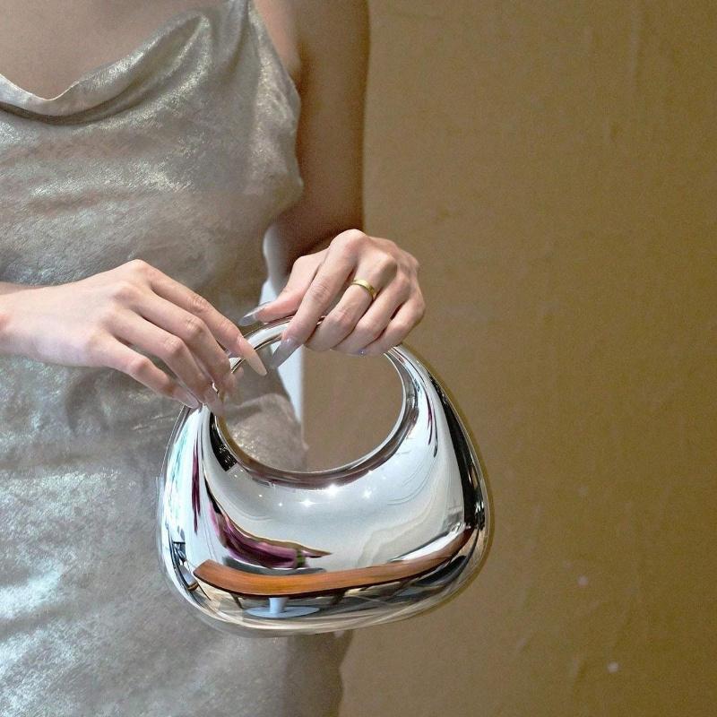 

Роскошный женский клатч-бокс в форме полумесяца для вечеринок и выпускных вечеров, прозрачный акриловый клатч, водонепроницаемая сумка через плечо белый