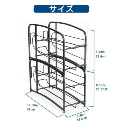 Set of 2 Can Storage Racks, Double-Finished Carbonated Beverage Storage Rack, Beer Storage Rack, Holds 24 350ml Cans, Kitchen Storage, Tabletop Storag