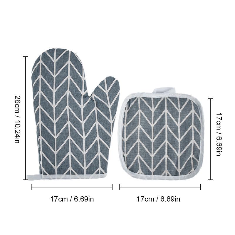 High-Temp Resistant Oven & Baking Glove Set