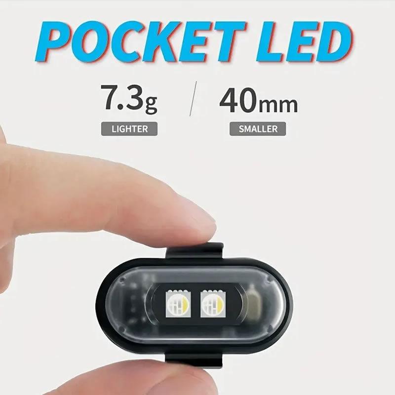 Light Up the Night RGB LED Aircraft Strobe Lights for Motorcycles,Airplanes & Helicopters,Car. Control Color Easy, Recharg