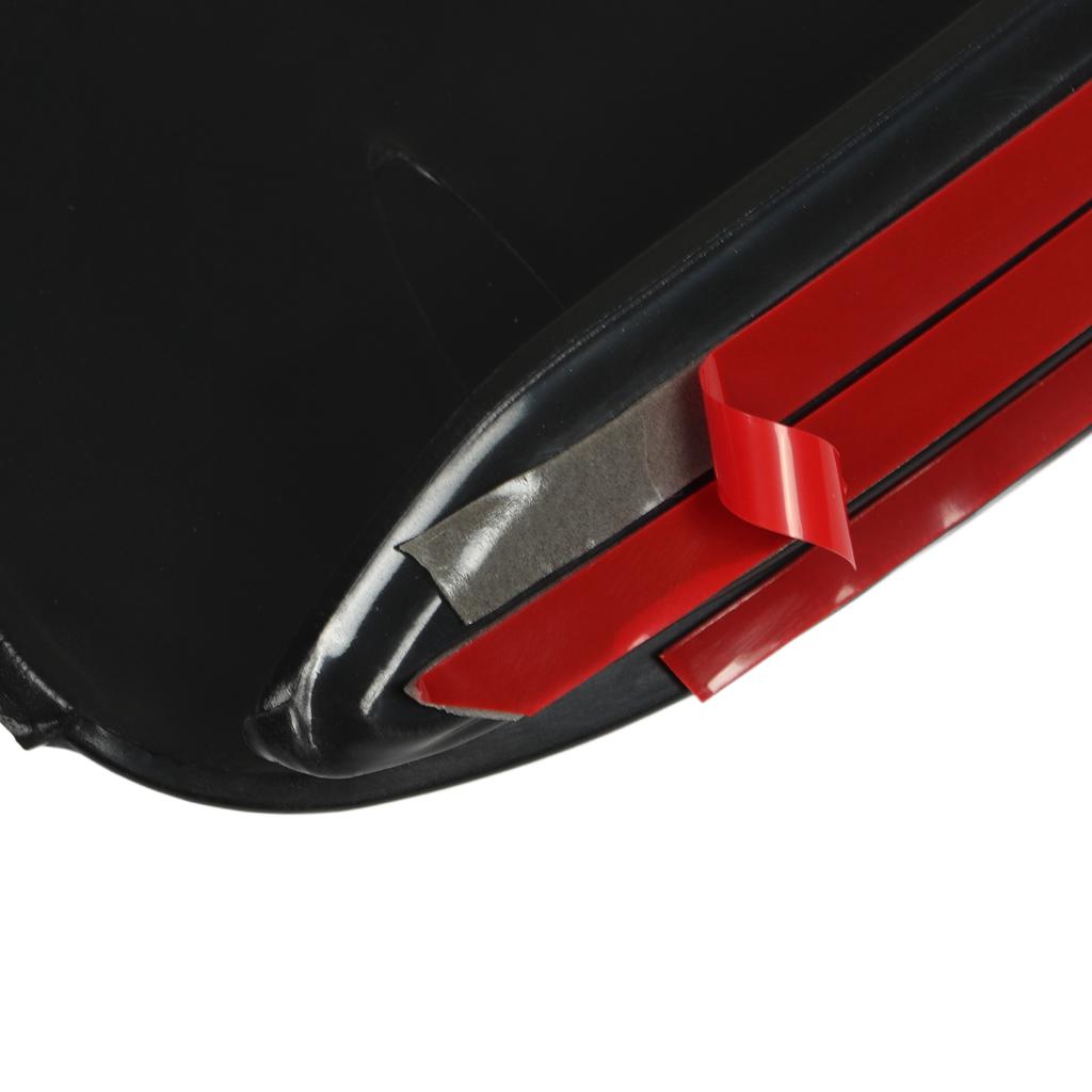 Bumper Air Vent Canard Glossy Black Rear Bumper Side Vent Spoiler Reduces Air Resistance Wearproof Safety for