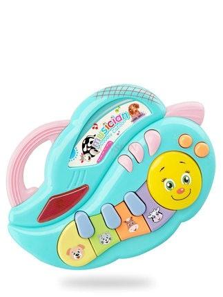 Children'S Small Piano Electronic Piano 25-Key Wooden Toy Early Piano Children Practice Piano Parent-Child