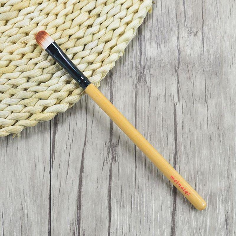 

Meinaiqi Новое поступление Черный длинный держатель для кистей Кисть для теней Скошенная головка Кисть для теней Макияж глаз Кисть для растушевки Инструменты для макияжа Кисть для макияжа Man-made fiber + Pet hair Log Color