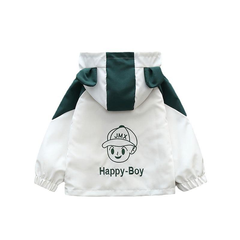 Spring Fall Outerwear for 3-10 -Year -Old Boys: Stylish and Fashionable Jackets Children's Clothing Western Style Tops Boys Girls Casual Windbreaker