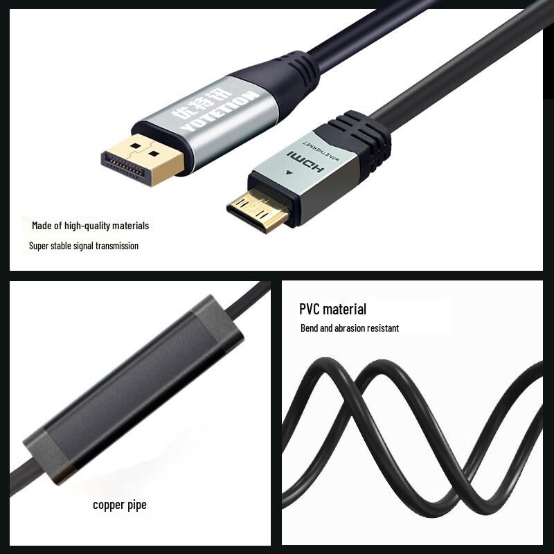 Câble UOTECH DP vers Mini HDMI 4K