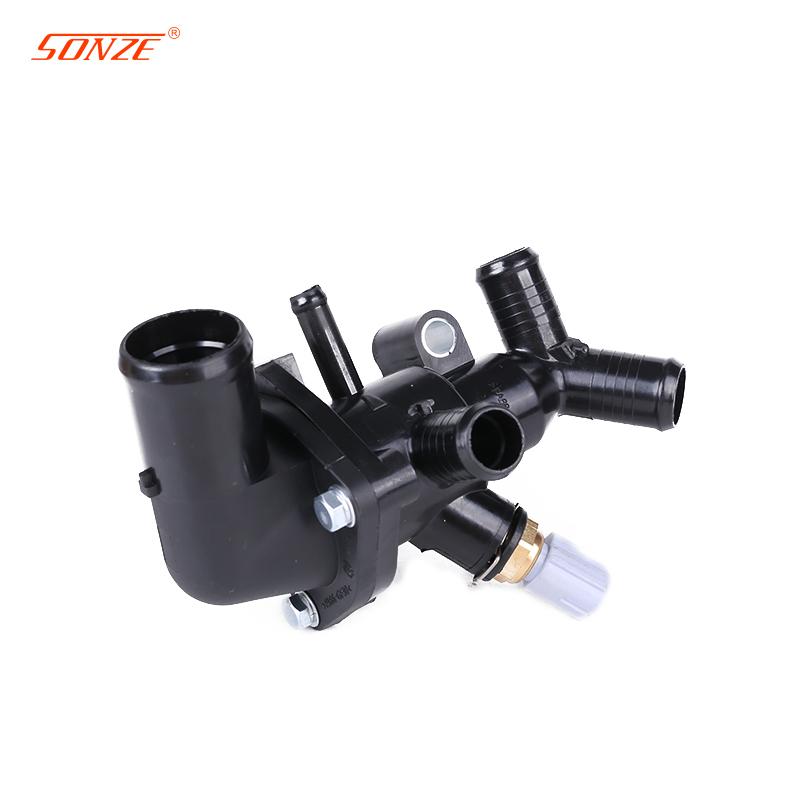 Bk3Q-8A586-Ab Engine Thermostat Housing Coolant Water Flange For Ford Ranger 3.2 2.2L Transit Mk7 Mk8 Thermostat Sensor