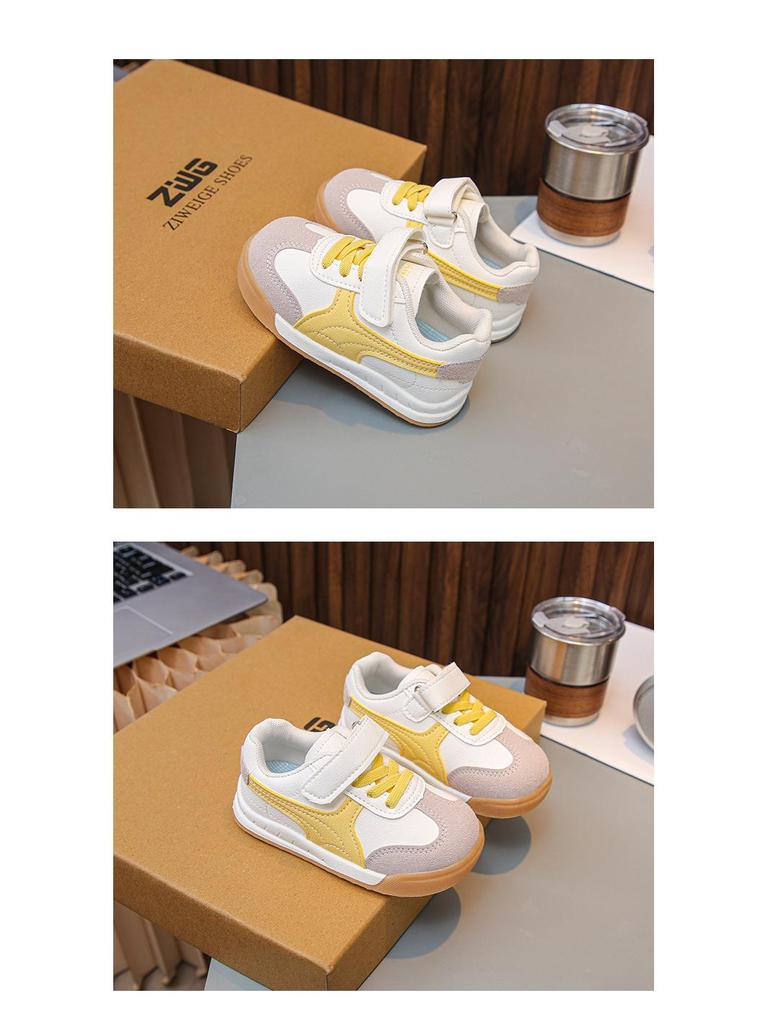 2025 Kids' Agan Sports Shoes: New Spring/Autumn Girls & Boys Soft Sole White Sneakers