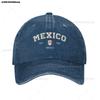 Mexico Flag Caps EST Retro Cowboy Washed Baseball Caps Female Sport Denim Sunscreen Hats Spring Summer Cap Men Trucker Cap
