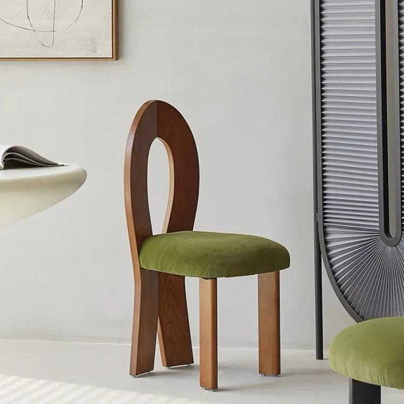 Official New Middle-Ancient Home Design Man Fish Chair Home Dining Chair Creative Retro B & B Cosmetic Chair Armchair