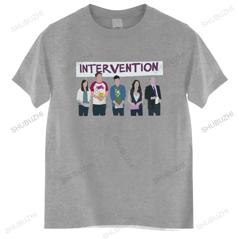 Intervention How I Met Your Mother T-Shirt HIMYM T-Shirt für Männer Reine Baumwolle T-Shirts Kurzarm Kleidung Neuankömmling