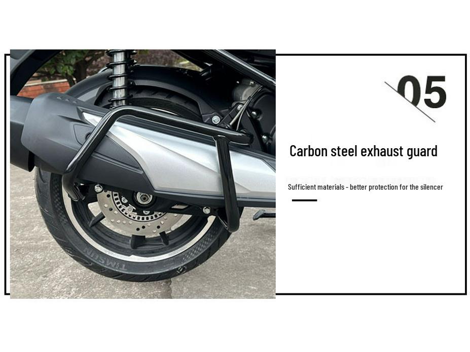 Zongshen Cyclone RT3 Front & Rear Bumper Guard Bar for ZS250T-3 - Anti-Fall Protection Accessories