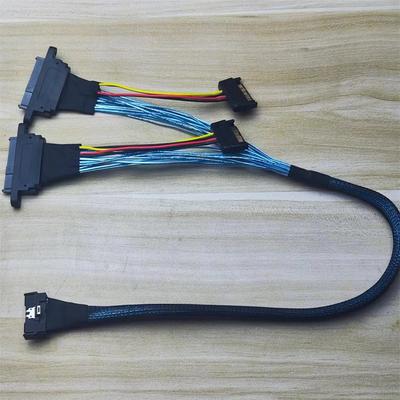 Slim SAS SFF-8654 MCIO 8I To SFF-8639 U.2 U2 Solid-state Drive Data Cable 70cm