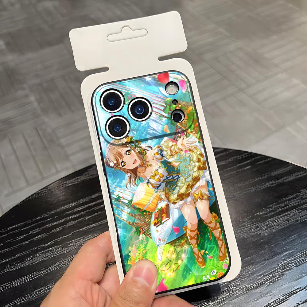 Love Live Anime Phone Case For IPhone 17 Air 16 E Pro Max 15 14 13 Mini 12 Pro 11 Max Plus Black Soft Shell