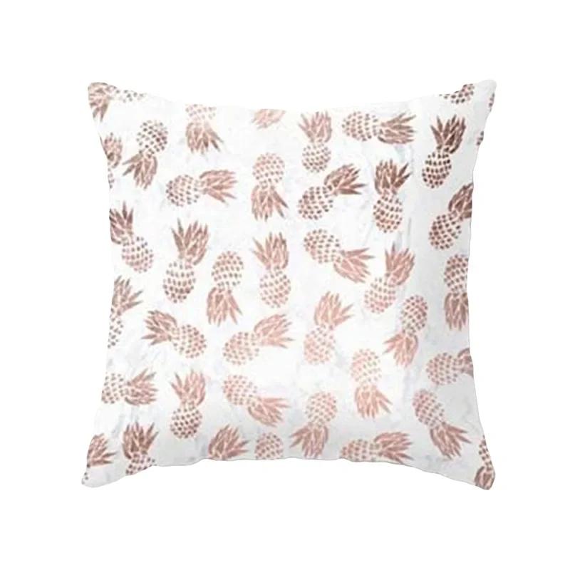 40X40/45X45CM Rose Gold Pink Geometry Print Cushion Covers Modern Nordic Livingroom Decorative Pillows Case Couch Throw Pillows