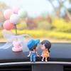 Home Decor Car Ornaments Resin Kiss Balloon Action Figure Cartoon Couples Model Toys  Men and Women