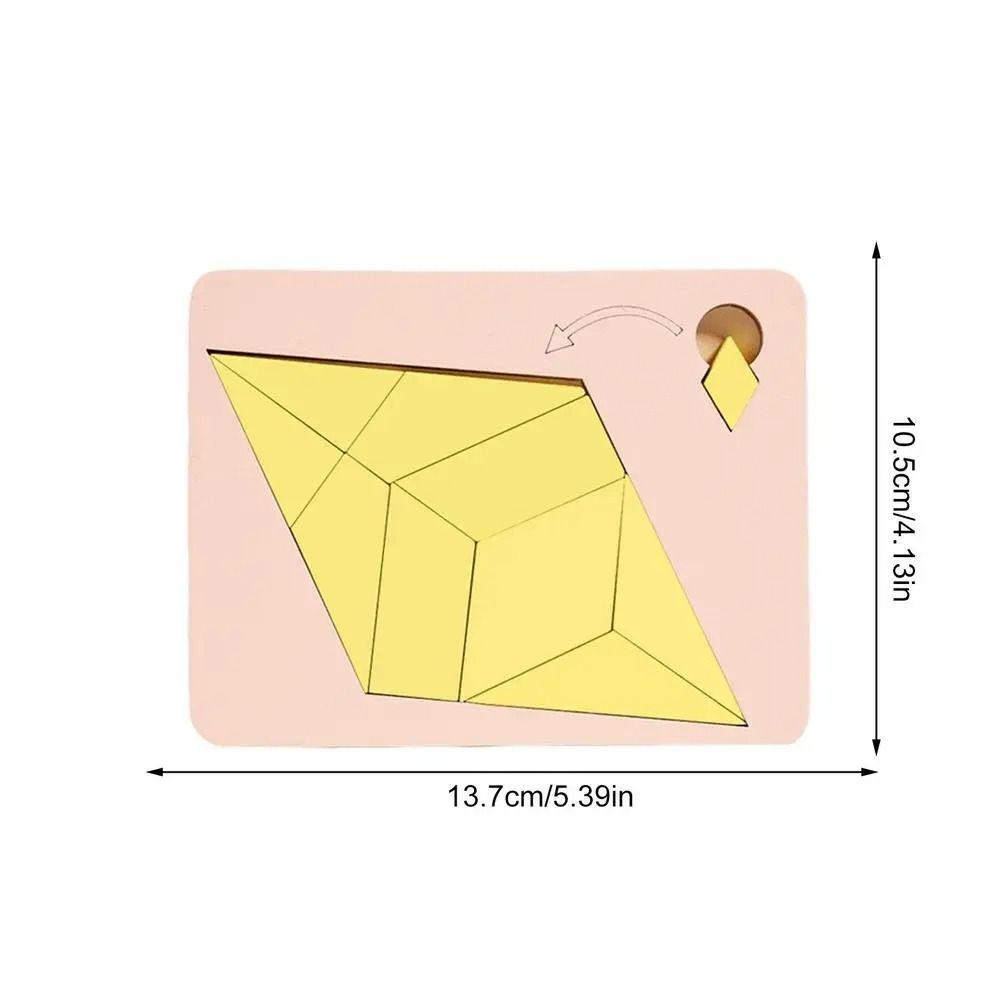 Geometric Shape Wooden Geometric Puzzles 3D Puzzles Puzzles Challenge Toy  Teaching Aid
