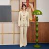 Waiwaiaiem Yy_Cinch-Waist Formal Pants
