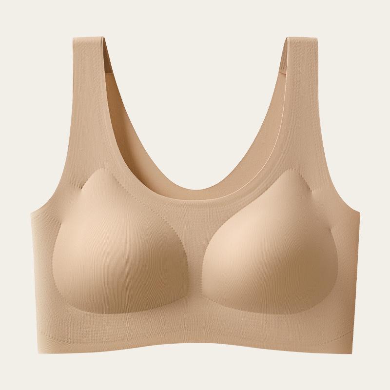

Invisible Seamless Bandeau Bra: Supportive Anti-Sagging Style for a Slimmer Bust Appearance in Skin Tone L (100-125 jin)