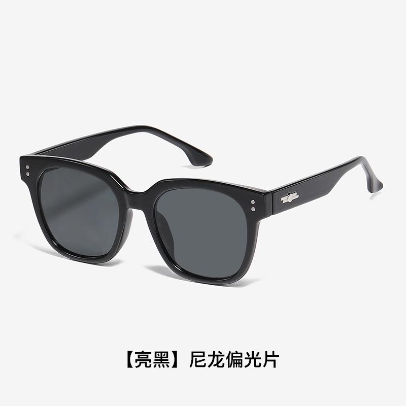 

Popular sunglasses for men and women, high-end trendy nylon polarized sunglasses, UV protection, available for live streaming 3325-【Bright Black】Ny