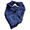 Used Beautiful itemChristian Diorall-over Large Size Silk Scarfcheckblack Navy