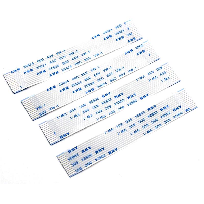 FFC/FPC 1.0mm Pitch Soft Ribbon Cable, 12P Reverse Flexible Flat Connector Screen Cable
