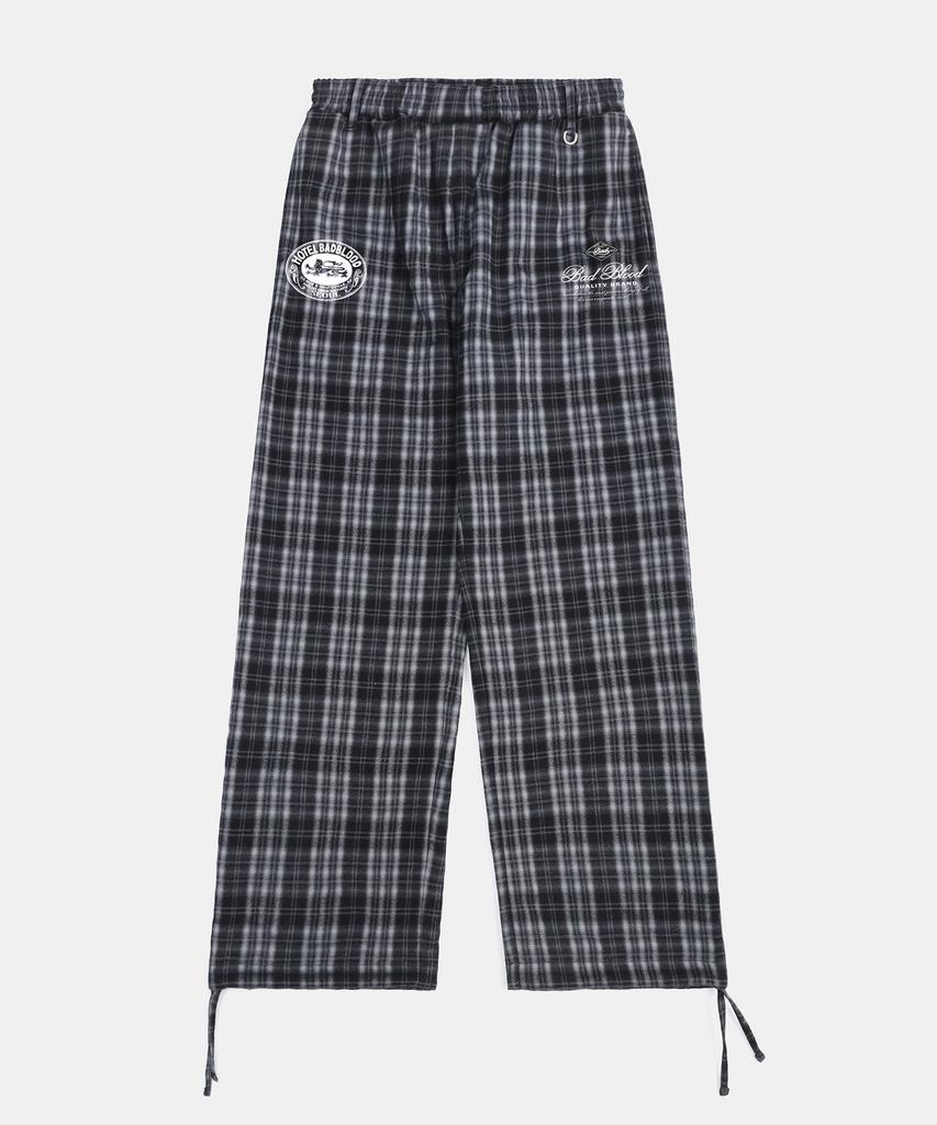 BADBLOOD Classic Check 2-Way Jogger Trousers - Black
