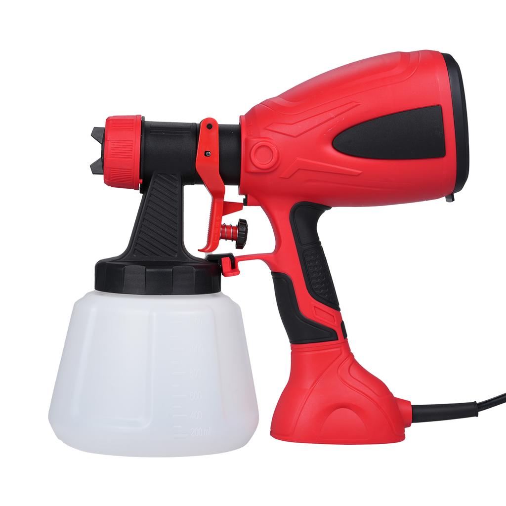 Paint Sprayer 600W Electric Spray Paint Gun 1200ml Pot 3 Spary Patterns 1.5/1.8/2.2/2.6mm Nozzles