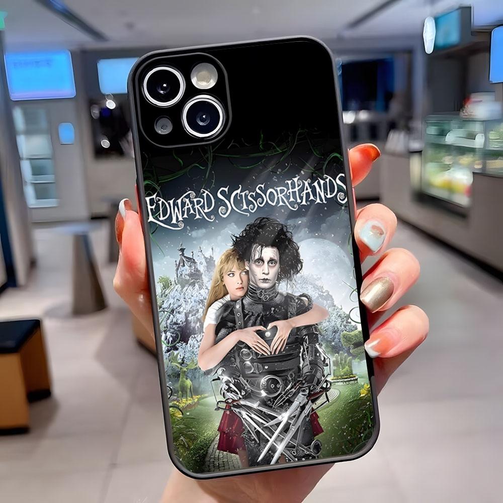 E-Edward Scissorhands Phone Case Matte Translucent For IPhone 15 Pro 16 Pro Max 13 11 12 14 Xs X Xr 7 8 Plus Se Back Cover iPhone15