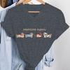 Hübsches Dackel Grafik T-Shirts Damen Lässig Hundemama Oberteil Hundeliebhaber Geschenk T-Shirt Kleidung Niedliches Dackel Damen V-Ausschnitt T-Shirt