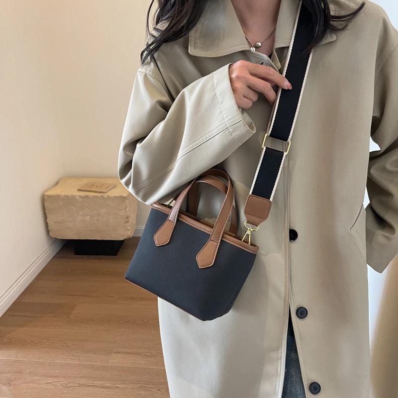 PU-Reißverschluss Kontrastfarbe Premium Mini Kleine SquareBag Neue heiße weibliche leichte Mode vielseitige Umhängetasche