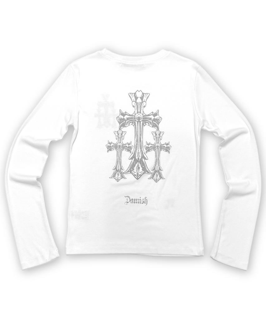Damiswi Triple Cross Long Sleeve_White
