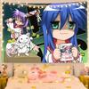 Lucky Star Anime Tapestry Wall Hanging for Bedroom Bedside Student Dorm Wall Decor